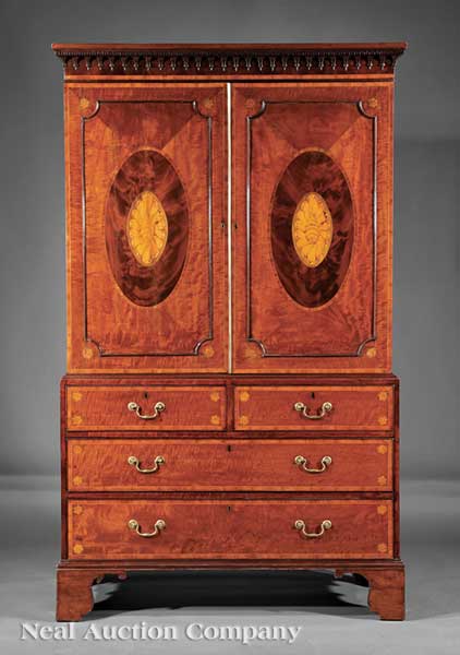 A George III Carved and Inlaid