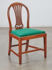 A GEORGE III CARVED MAHOGANY S