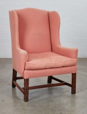 A GEORGE III CARVED MAHOGANY W