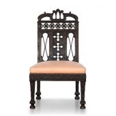 A GEORGE III CARVED MAHOGANY S