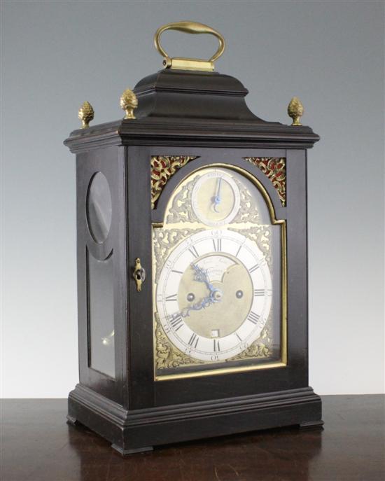 A George III ebonised repeating