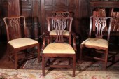 A GEORGE III ELBOW CHAIR of Ch