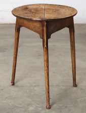 A GEORGE III FRUITWOOD CRICKET