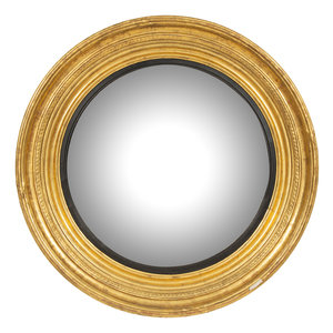 A George III Giltwood Convex Mirror