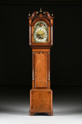 A GEORGE III INLAID FLAME