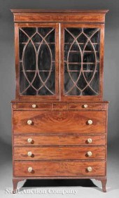 A George III Inlaid Mahogany B