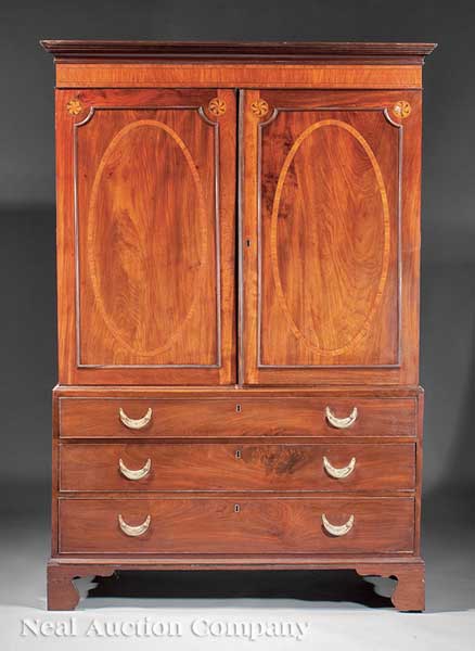 A George III Inlaid Mahogany