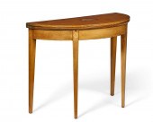 A GEORGE III INLAID MAHOGANY D