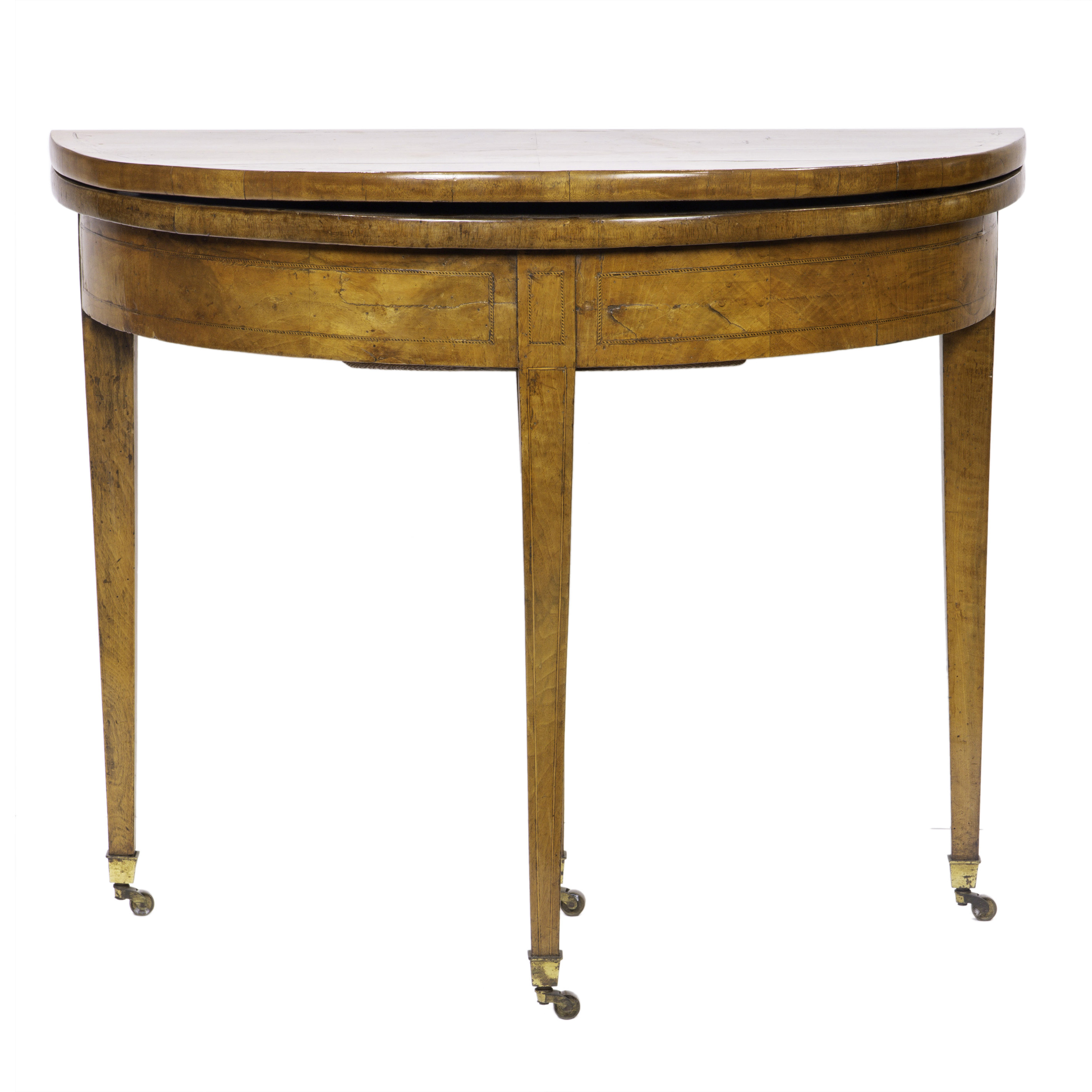 A GEORGE III INLAID MAHOGANY