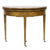 A GEORGE III INLAID MAHOGANY D
