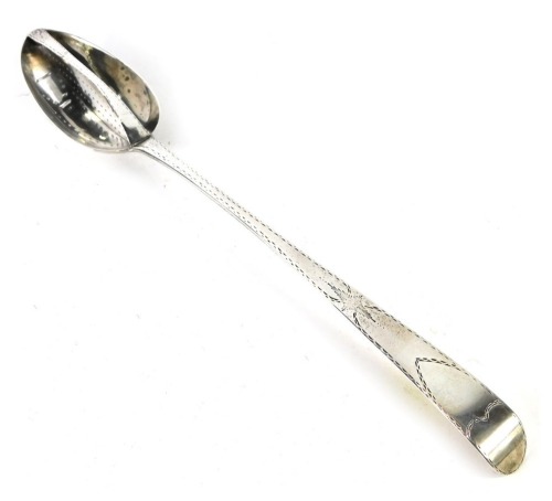 A George III Irish gravy sifting or