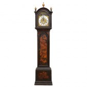 A George III japanned eight da