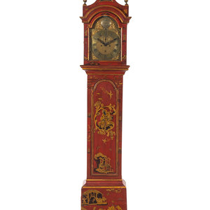 A George III Lacquered Tall Case