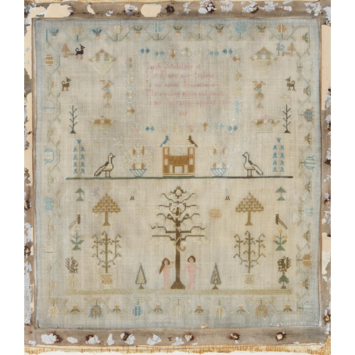A George III linen Adam and Eve