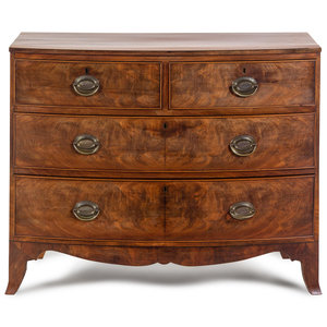 A George III Mahogany and Walnut