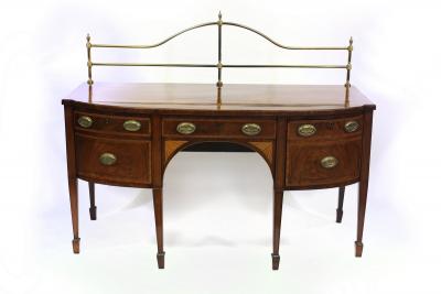 A George III mahogany and inlaid