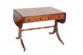 A GEORGE III MAHOGANY AND CROS