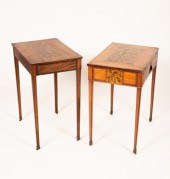 A George III mahogany and marq