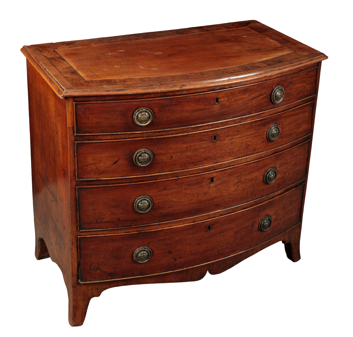 A GEORGE III MAHOGANY AND YEW