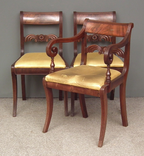 A George III mahogany armchair