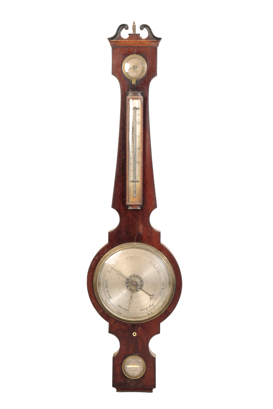 A GEORGE III MAHOGANY BANJO