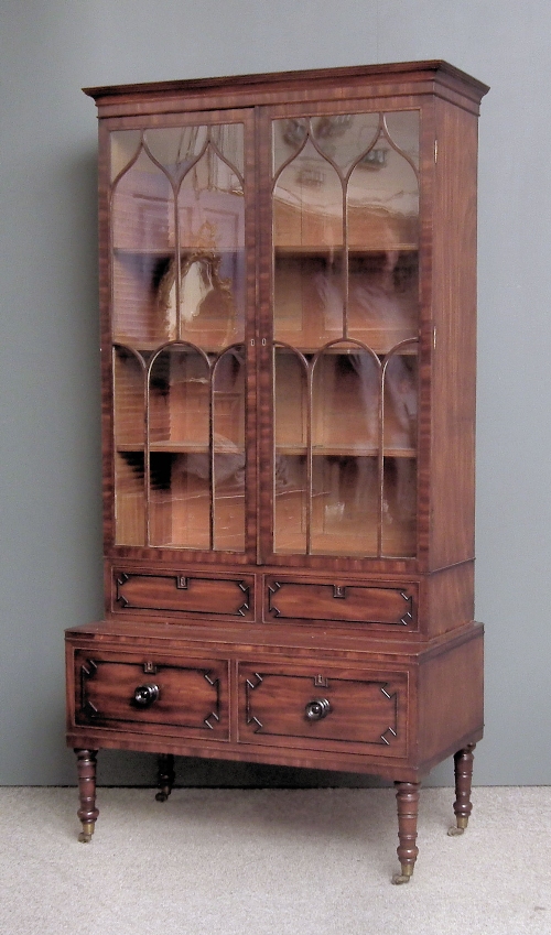 A George III mahogany bookcase