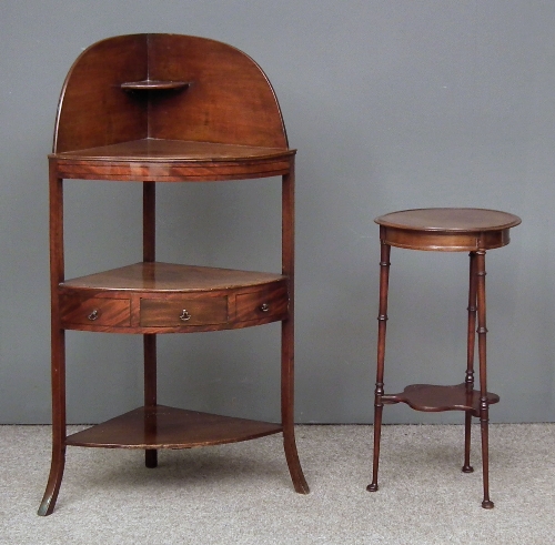 A George III mahogany bow-fronted