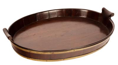 A George III mahogany brass bound