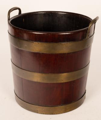 A George III mahogany brass bound