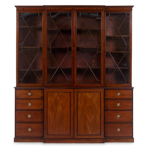 A George III Mahogany Breakfront