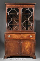 A George III Mahogany Bureau B
