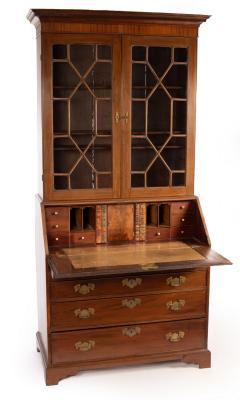 A George III mahogany bureau