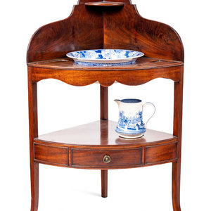 A George III Mahogany Corner Wash