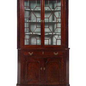 A George III Mahogany Corner