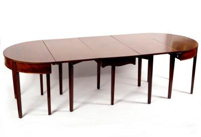 A George III mahogany D-end