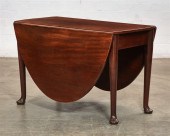 A GEORGE III MAHOGANY DROP FLA