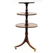 A George III mahogany dumb wai