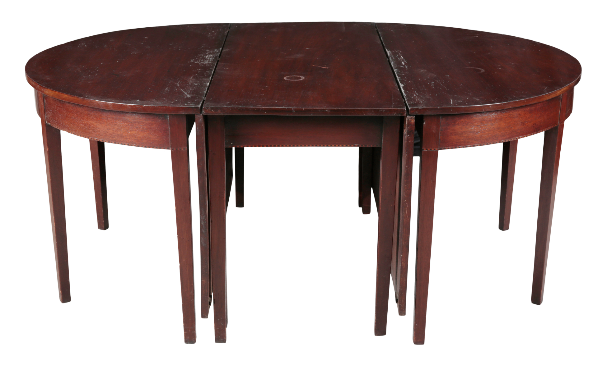 A GEORGE III MAHOGANY EXTENDING