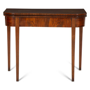 A George III Mahogany Flip Top Card