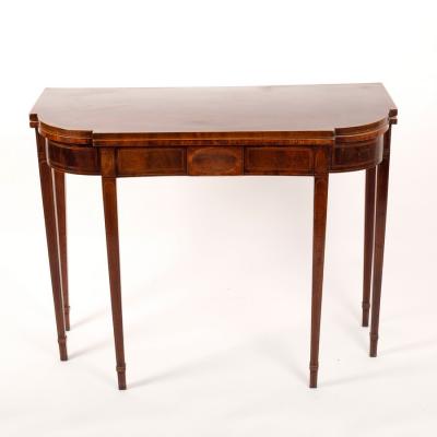 A George III mahogany fold over