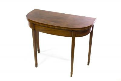 A George III mahogany fold-over
