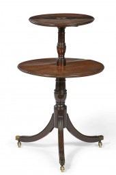 A GEORGE III MAHOGANY FOLDING