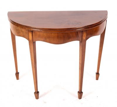 A George III mahogany half-round