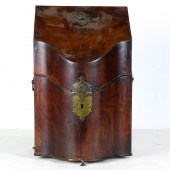 A GEORGE III MAHOGANY LINE INL