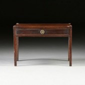 A GEORGE III MAHOGANY LOW SIDE