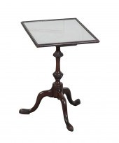 A GEORGE III MAHOGANY PEDESTAL