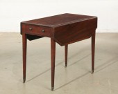 A GEORGE III  MAHOGANY PEMBROK