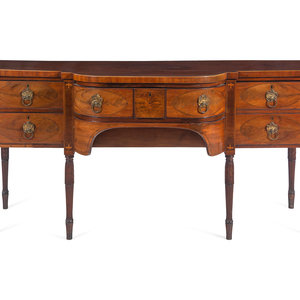 A George III Mahogany, Satinwood