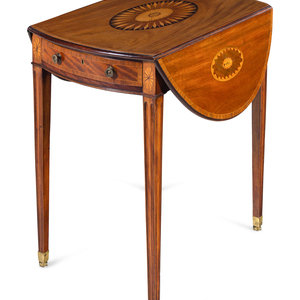A George III Mahogany, Satinwood