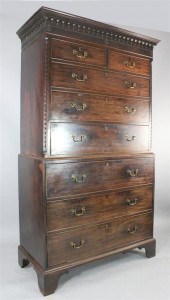 A George III mahogany secretai